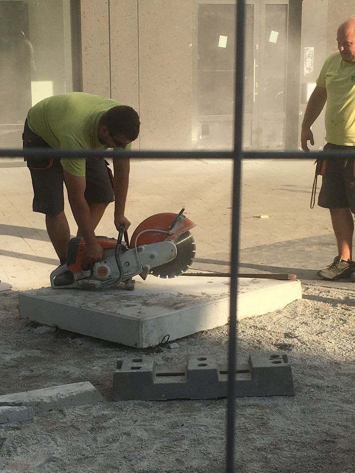 application of concrete saw blade